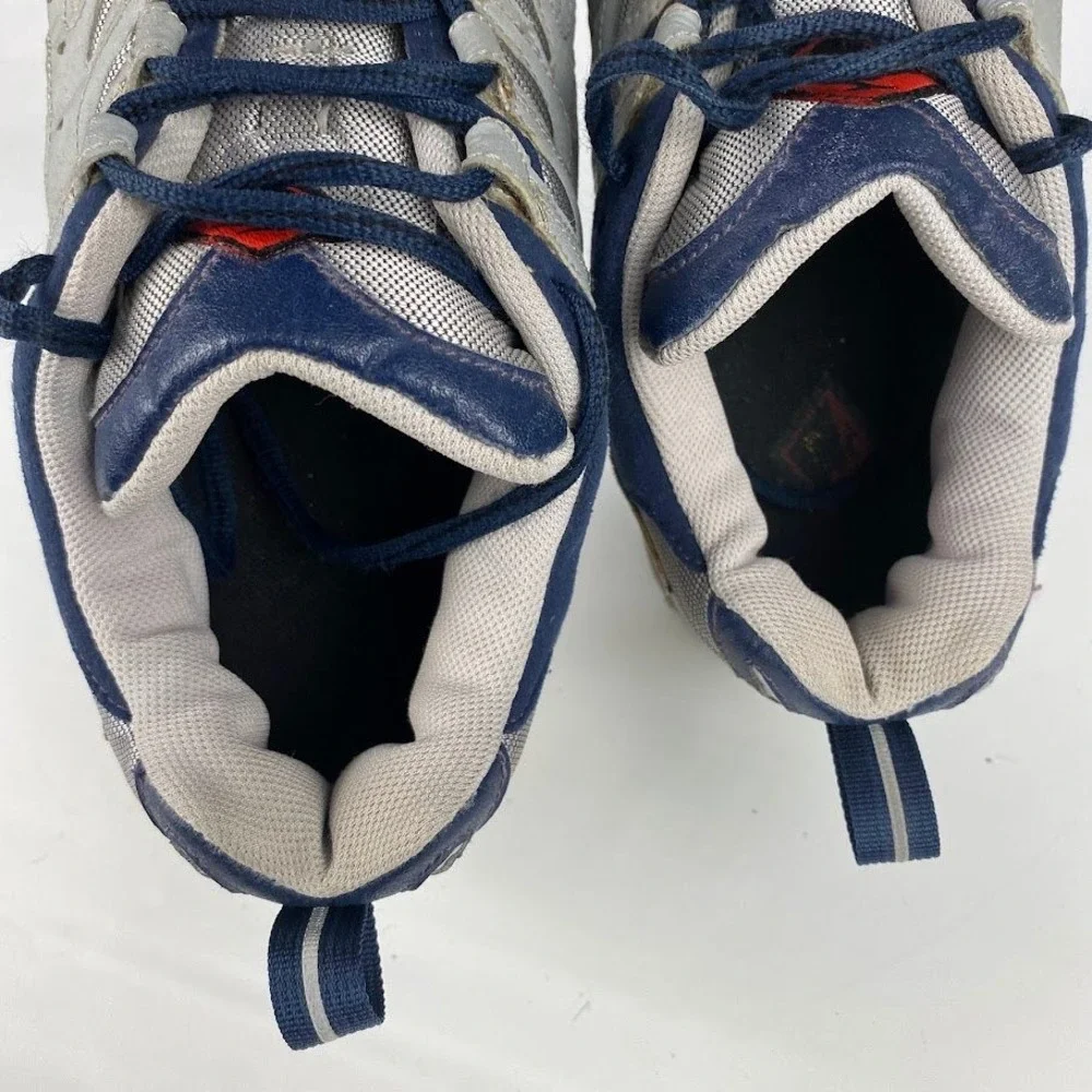 Nike‎ Air Terra Albis Mens 13 Silver Navy Yellow 1998 VTG Trail Shoes 104113-071